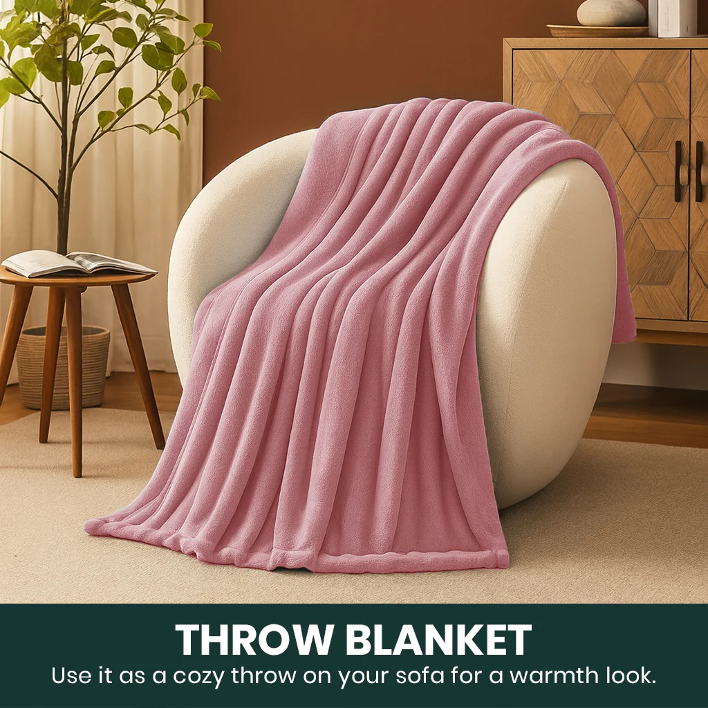 All-Season Cozy Fleece Set – Dusky Rose - Image 4
