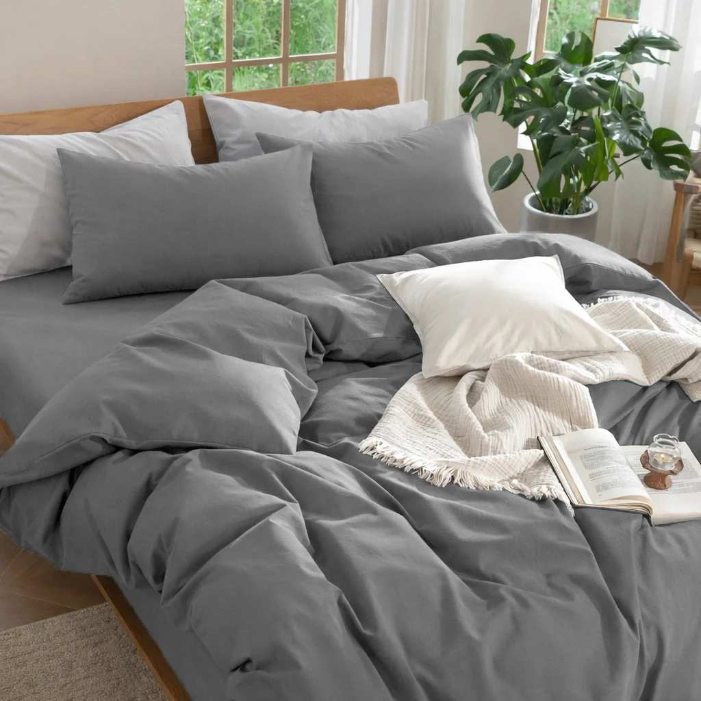Anthracite Duvet Cover Set - Image 3