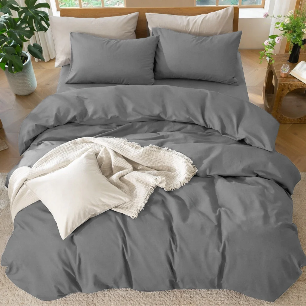 Anthracite Duvet Cover Set - Image 4