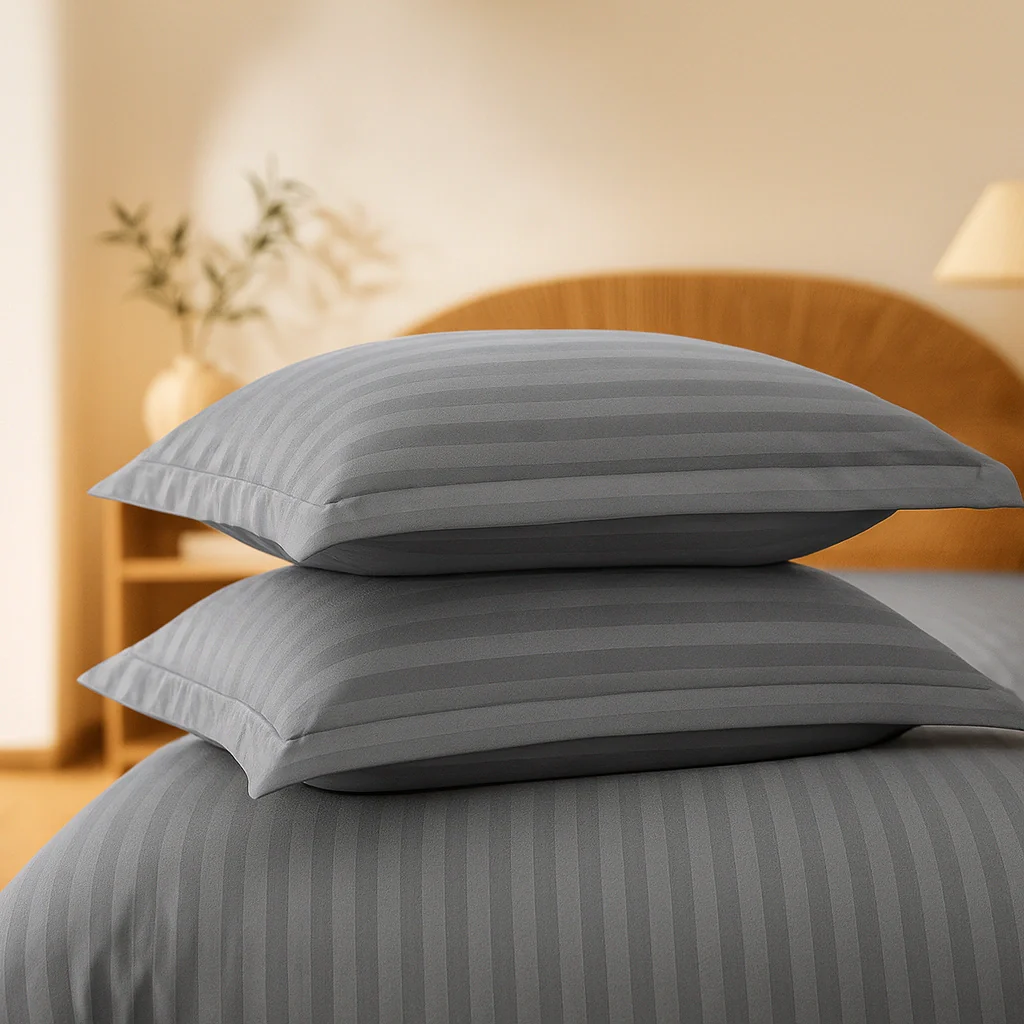 Grey Stripes Duvet Cover Set 6PCS - Image 3