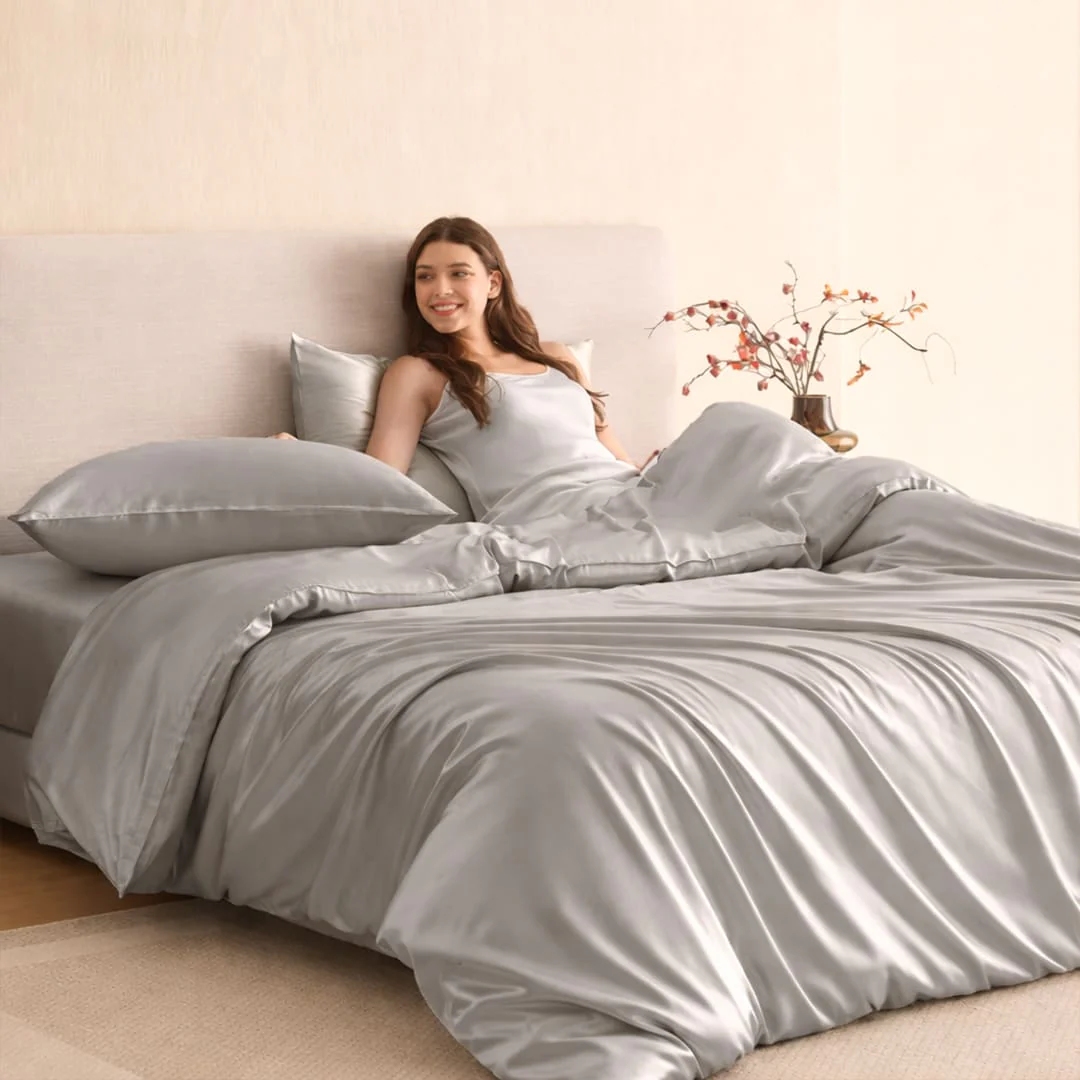 Premium Luxe Silk Duver Cover Set- 3pcs - Image 16
