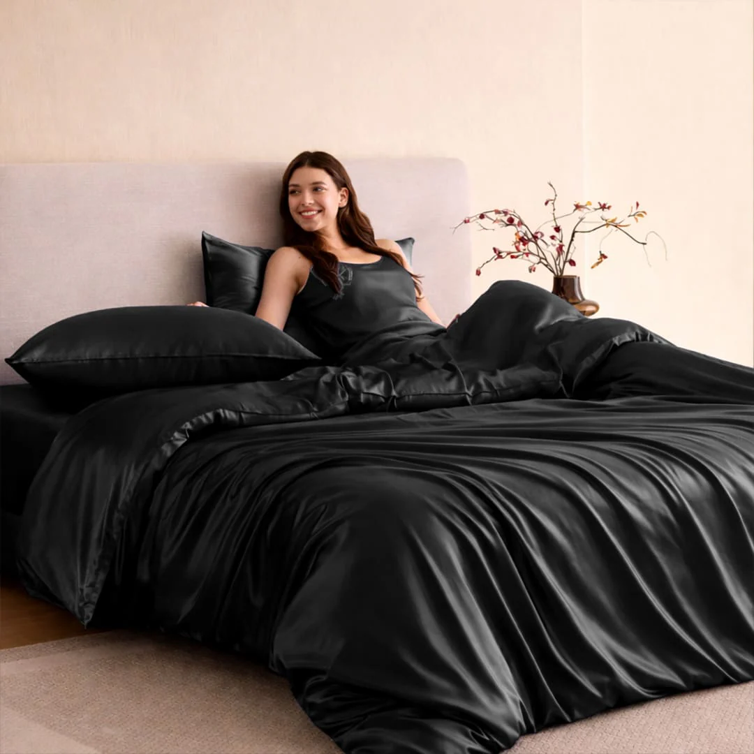 Premium Luxe Silk Duver Cover Set- 3pcs - Image 8