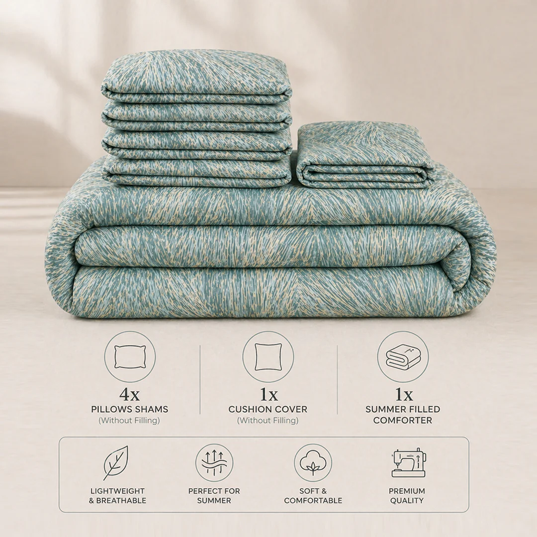 Misty Waves Summer Comforter Set 7 - Image 4