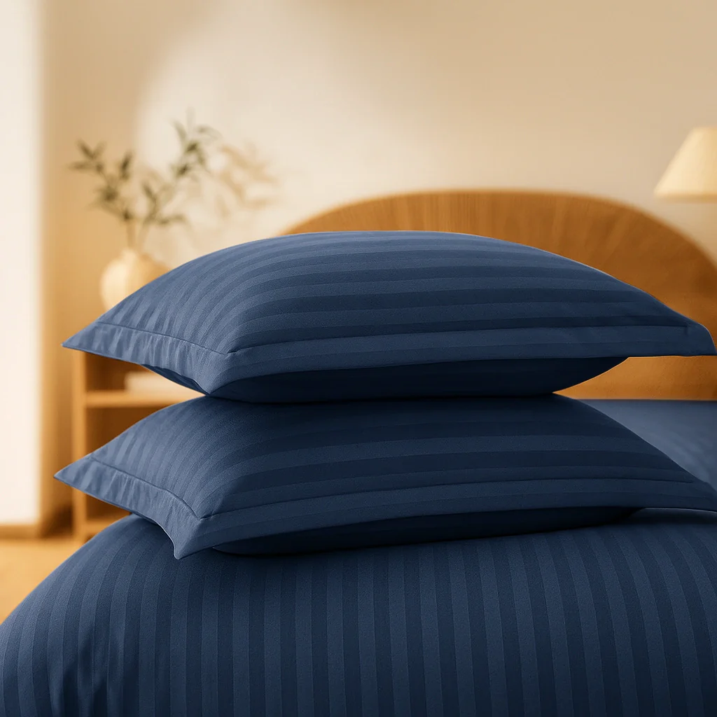 Navy Stripes Duvet Cover Set 6PCS - Image 3