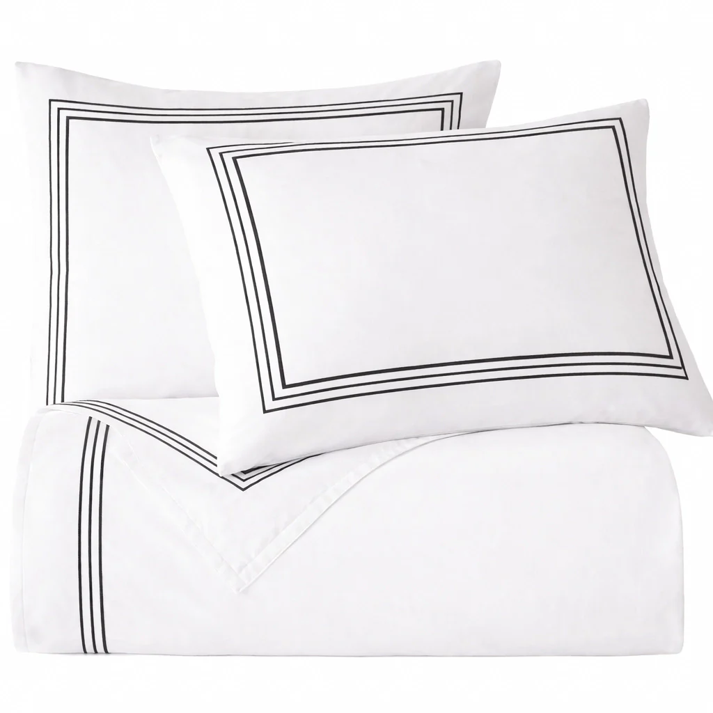 Noir Embroidered Duvet Set-3pcs - Image 5