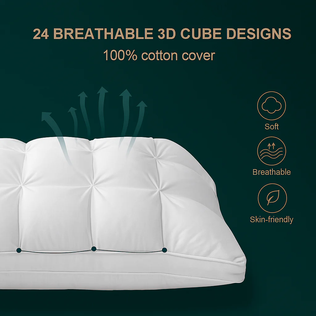 Handmade Pintuck Filled Pillow - Image 3