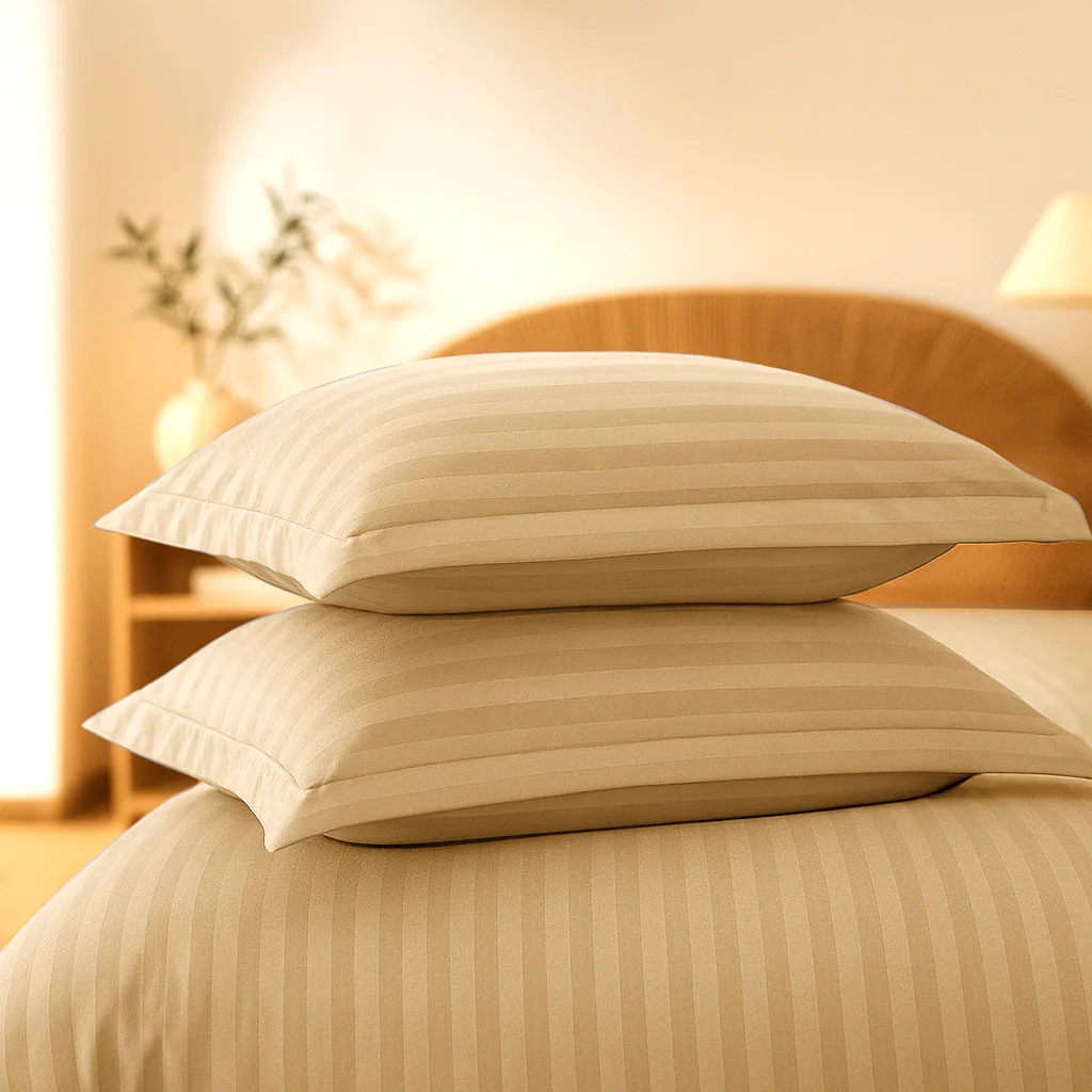 Taupe Stripes Duvet Cover Set 6PCS - Image 3